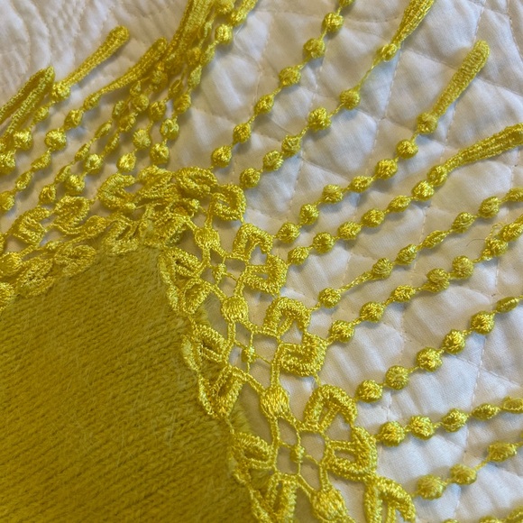 Vintage Vanesha Angora Fur Elegant Muted Yellow Fringe Scarf - Picture 3 of 9